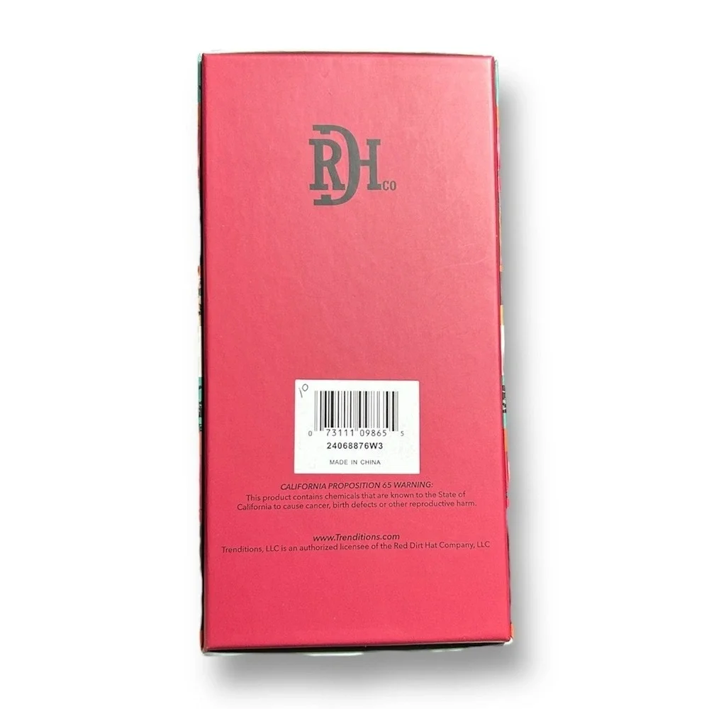 Red Dirt Hat Co Rodeo Wallet Brown‎ Tan Leather Suede Weave Western Cowboy RFID